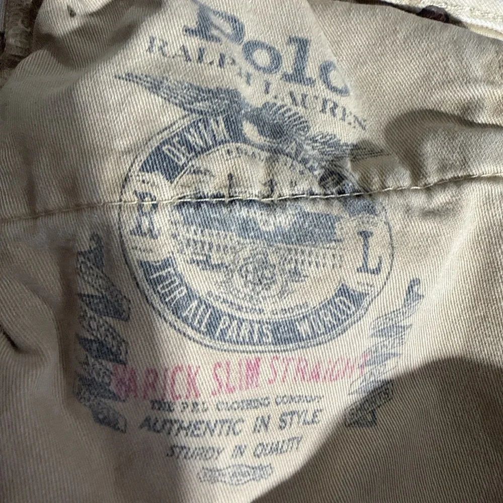 Polo Ralph Lauren Jeans Vintage Men's 33x32  Varick Slim Straight Tan Dungaree